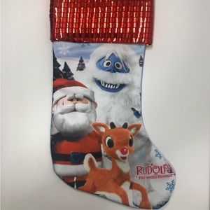 Rudolph the Red Nosed Reindeer Holiday Stocking NWOT